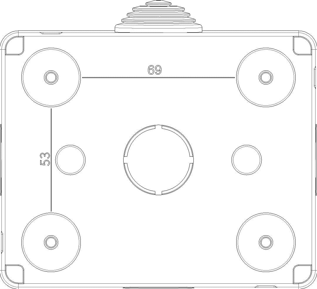 Vimar IP55 contenitore stagno 3P protetto per serie civili Eikon Arkè e Plana in Scatole superficiali Aloiserw.com - Altomonte, commercioVirtuoso.it