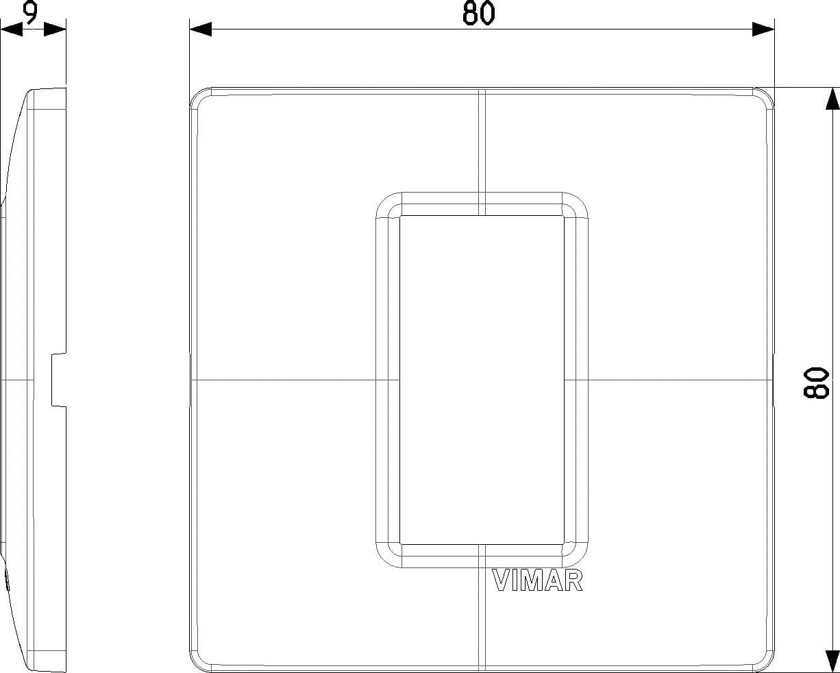 Vimar placca 1P tecnopolimero bianco per supporto montaggio su cassetta tonda in Placche per interruttori Aloiserw.com - Altomonte, commercioVirtuoso.it