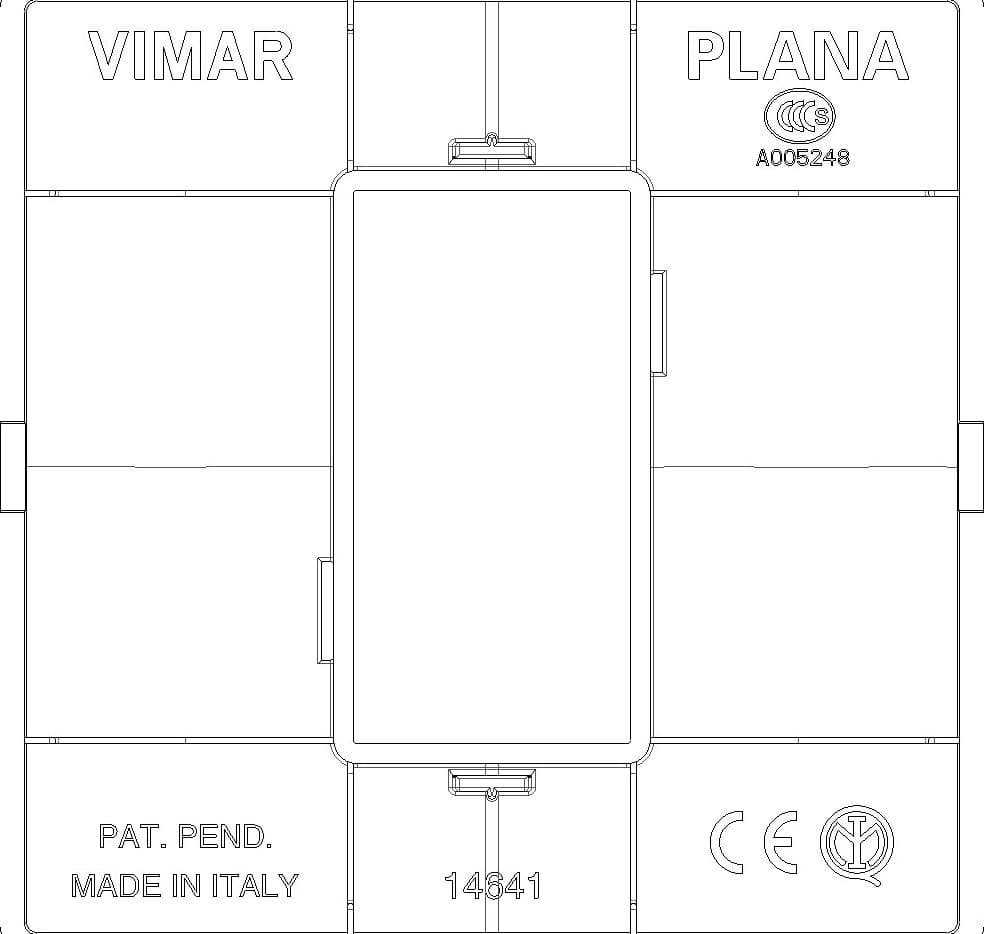 Vimar placca 1P tecnopolimero bianco per supporto montaggio su cassetta tonda in Placche per interruttori Aloiserw.com - Altomonte, commercioVirtuoso.it