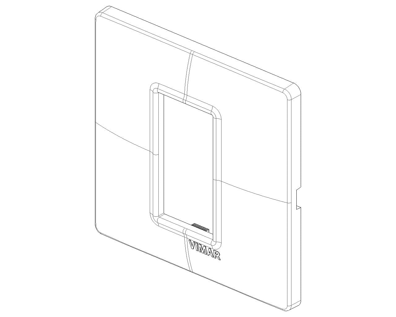 Vimar placca 1P tecnopolimero bianco per supporto montaggio su cassetta tonda in Placche per interruttori Aloiserw.com - Altomonte, commercioVirtuoso.it