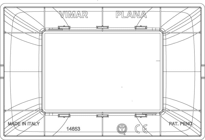 Vimar placca 3P tecnopolimero beige per supporto montaggio su cassetta 503 in Placche per interruttori Aloiserw.com - Altomonte, commercioVirtuoso.it