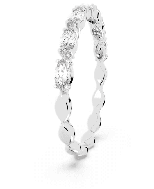 Swarovski- Anello Vittore, Taglio Marquise, Bianco, Placcato rodio in Anelli Alba Gioielli - Casoria, commercioVirtuoso.it