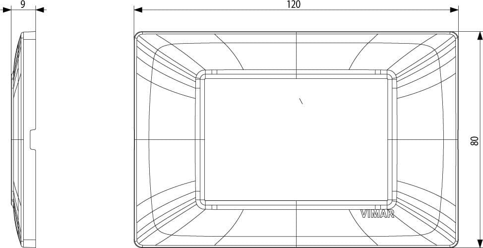 Vimar placca 3P tecnopolimero nero per supporto montaggio su cassetta 503 in Placche per interruttori Aloiserw.com - Altomonte, commercioVirtuoso.it