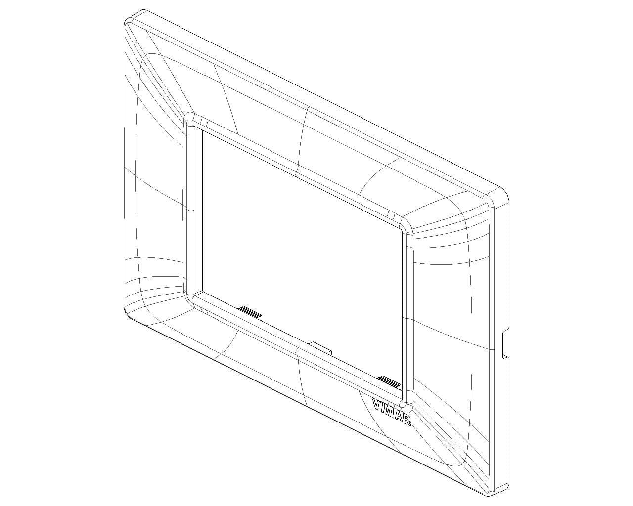Vimar placca 3P tecnopolimero nero per supporto montaggio su cassetta 503 in Placche per interruttori Aloiserw.com - Altomonte, commercioVirtuoso.it