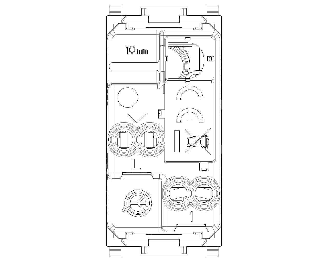 Vimar interruttore bianco 1P 10 AX 250 V max 100 W per lampade con alimentatore integrato illuminabile tasto sostituibile in Interruttori dimmer Aloiserw.com - Altomonte, commercioVirtuoso.it