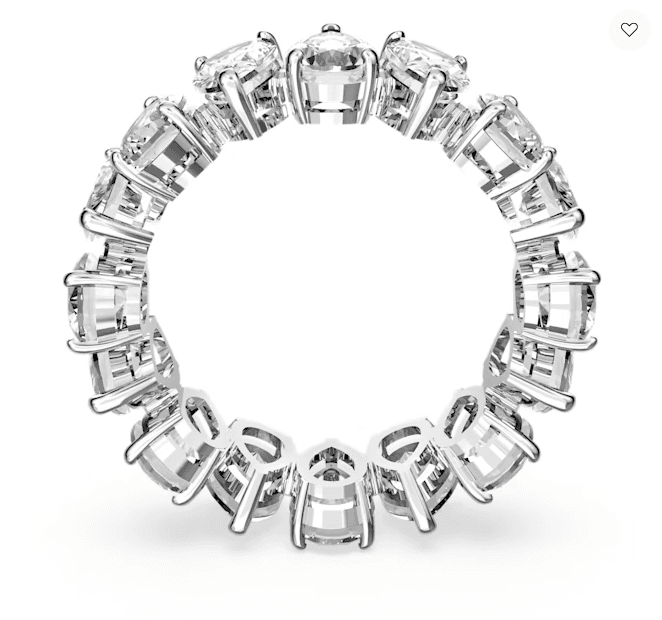 Swarovski - Anello Vittore, Taglio Drop, Bianco, Placcato rodio in Anelli Alba Gioielli - Casoria, commercioVirtuoso.it