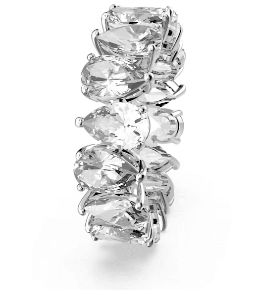 Swarovski - Anello Vittore, Taglio Drop, Bianco, Placcato rodio in Anelli Alba Gioielli - Casoria, commercioVirtuoso.it