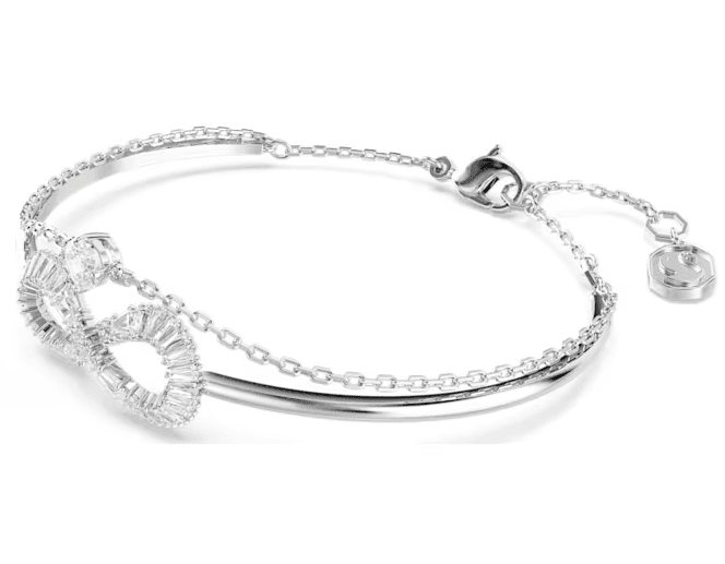 Swarovski - Bracciale rigido Hyperbola, Infinito, Bianco, Placcato rodio in Bracciali Alba Gioielli - Casoria, commercioVirtuoso.it