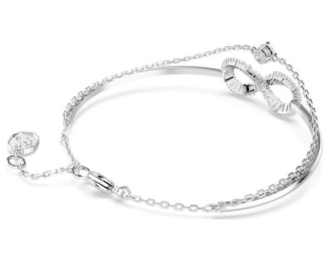 Swarovski - Bracciale rigido Hyperbola, Infinito, Bianco, Placcato rodio in Bracciali Alba Gioielli - Casoria, commercioVirtuoso.it