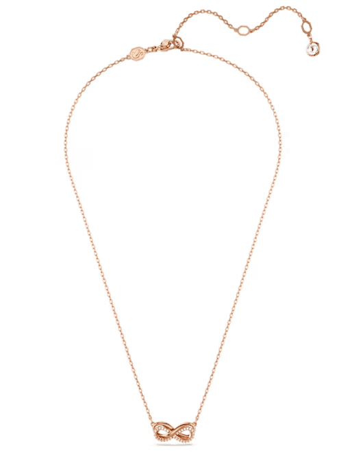 Swarovski - Collana con Pendente Hyperbola, Pavé, Infinito, Bianco, Placcato color oro rosa in Collane Alba Gioielli - Casoria, commercioVirtuoso.it