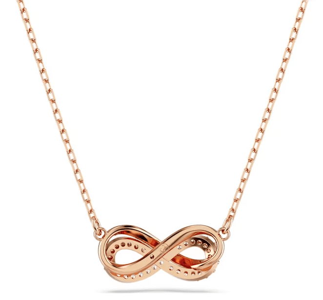 Swarovski - Collana con Pendente Hyperbola, Pavé, Infinito, Bianco, Placcato color oro rosa in Collane Alba Gioielli - Casoria, commercioVirtuoso.it