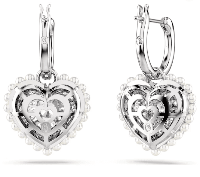 Swarovski - Orecchini pendenti Hyperbola, Cuore, Bianchi, Placcato rodio in Orecchini Alba Gioielli - Casoria, commercioVirtuoso.it