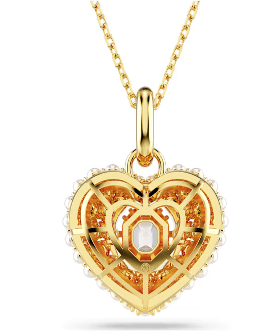 Swarovski - Collana con Pendente Hyperbola, Cuore, Bianco, Placcato color oro in Collane Alba Gioielli - Casoria, commercioVirtuoso.it