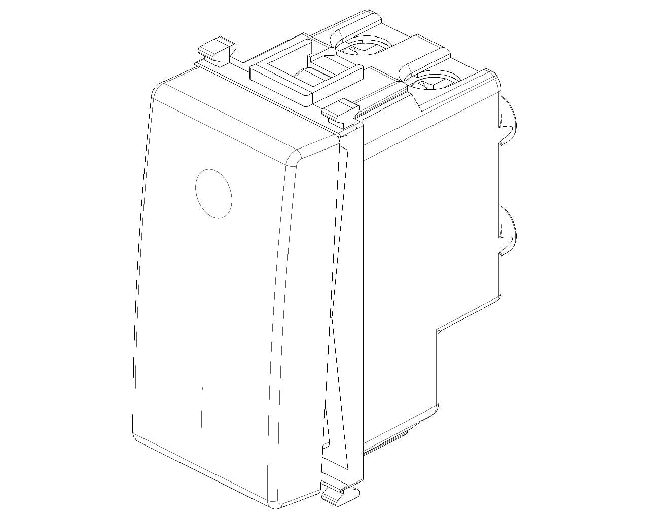 Vimar interruttore bianco 2P 16 AX 250 V max 200 W per lampade con alimentatore integrato illuminabile tasto sostituibile in Interruttori dimmer Aloiserw.com - Altomonte, commercioVirtuoso.it