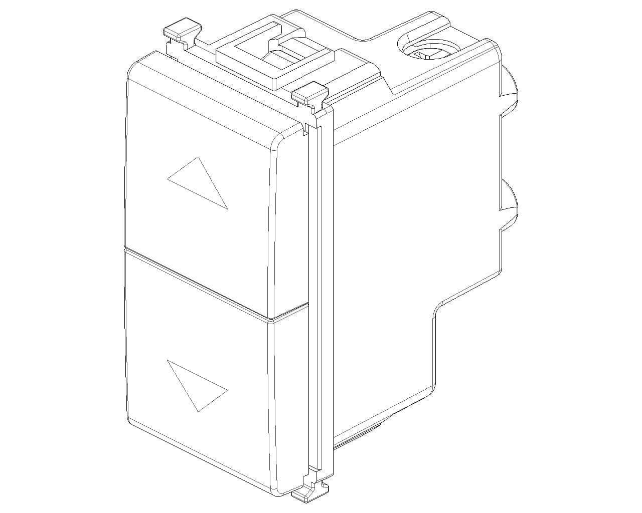 Vimar due pulsanti bianco interbloccati 1P NO + 1P NO 10A 250V con frecce direzionali in Placche per interruttori Aloiserw.com - Altomonte, commercioVirtuoso.it