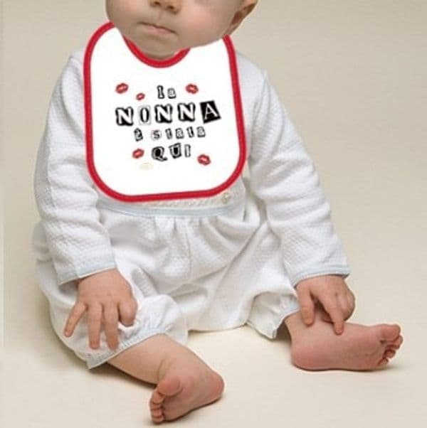 Mella Kids - Bavaglino con frase 100% Cotone - 46