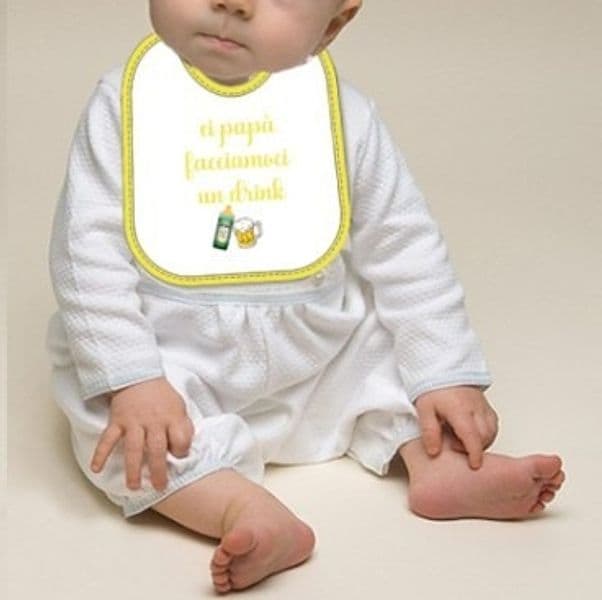 Mella Kids - Bavaglino con frase 100% Cotone - 44