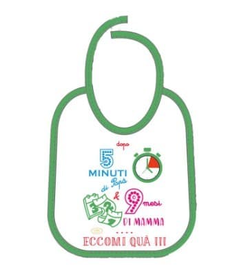 Mella Kids - Bavaglino con frase 100% Cotone in Bavaglini Centro Bimbo - Siderno, commercioVirtuoso.it