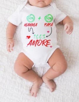 Mella Kids - Body con scritta 100% cotone