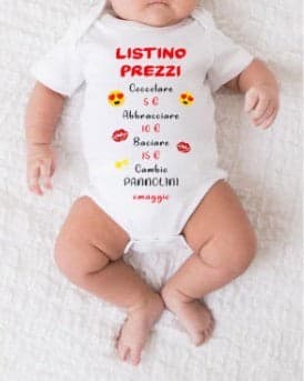 Mella Kids - Body con scritta 100% cotone in Body Centro Bimbo - Siderno, commercioVirtuoso.it