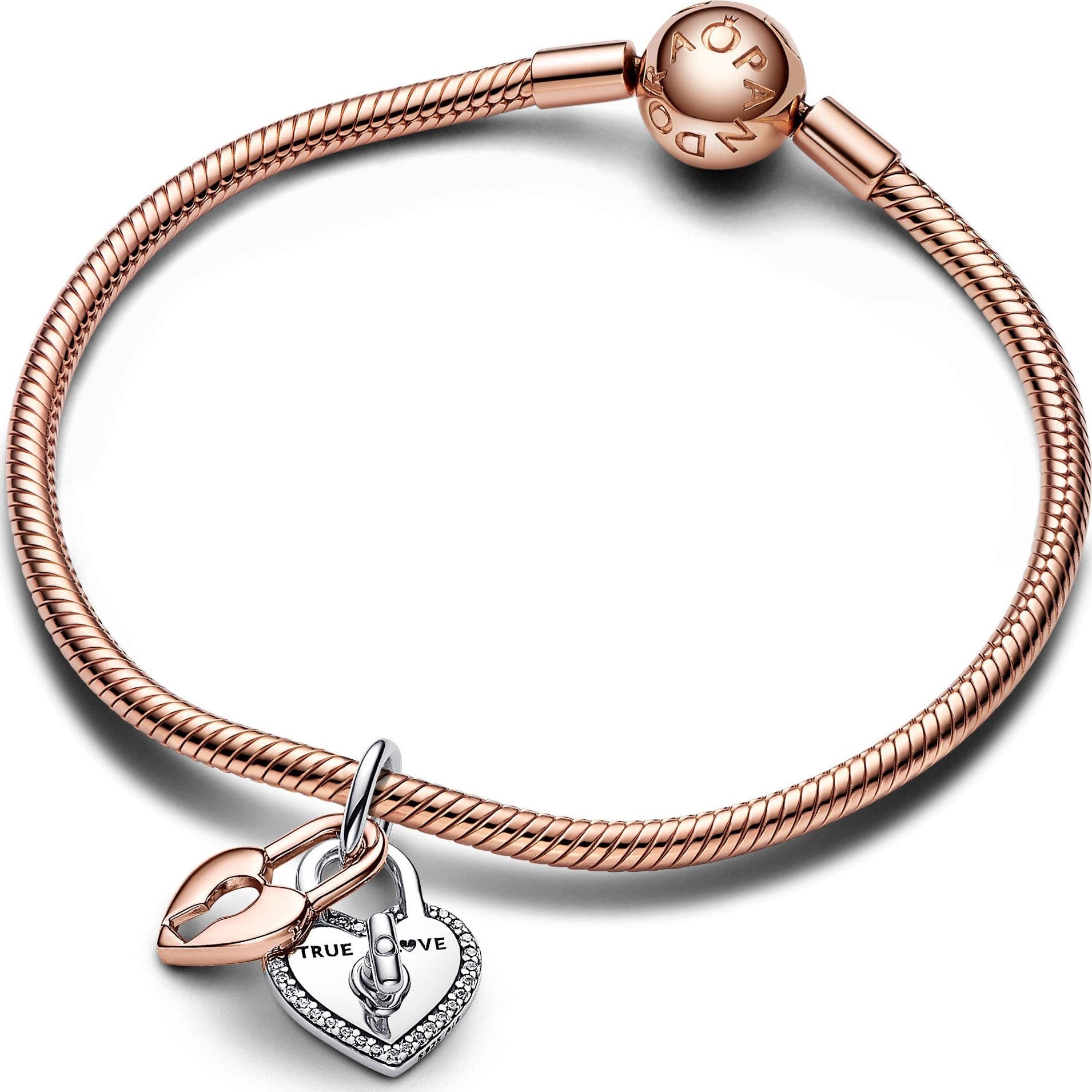 Pandora - Charm Pendente Lucchetto "True Love" in Bead Charm Alba Gioielli - Casoria, commercioVirtuoso.it