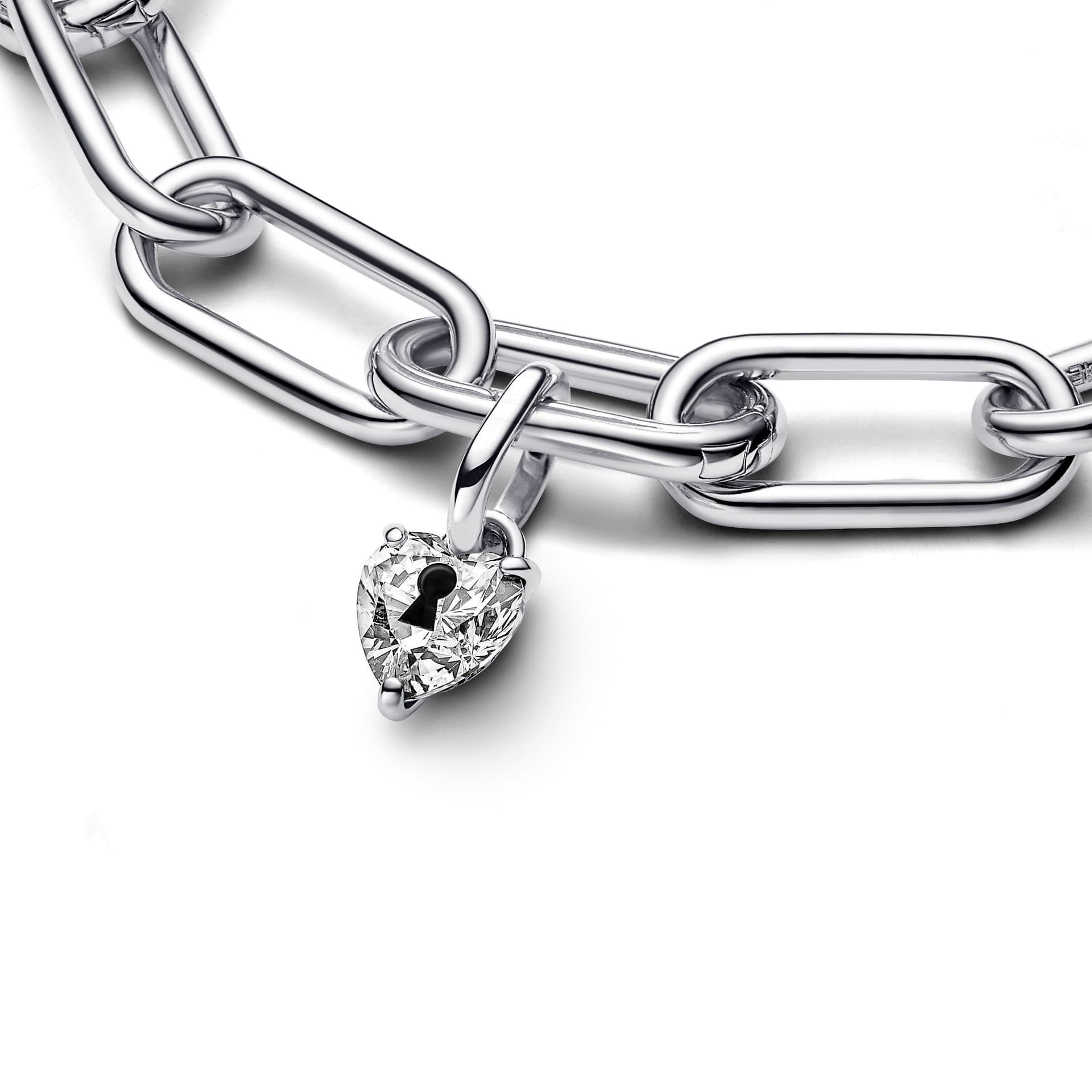 Pandora - Charm Mini Pendente Keyhole Heart Pandora ME in Bead Charm Alba Gioielli - Casoria, commercioVirtuoso.it