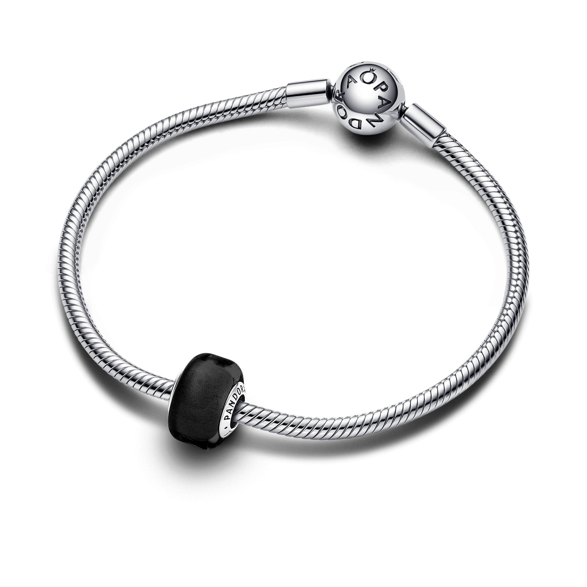 Pandora - Charm Mini Vetro di Murano Nero in Bead Charm Alba Gioielli - Casoria, commercioVirtuoso.it