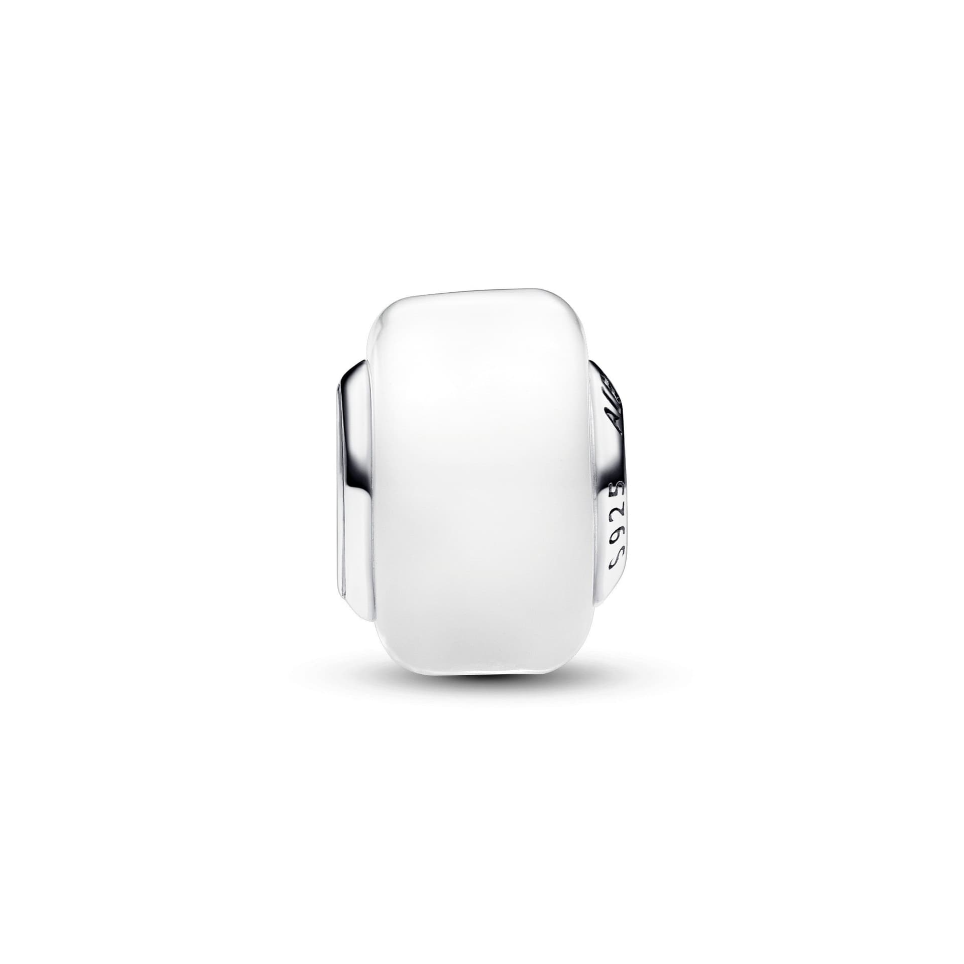 Pandora - Charm Mini Vetro di Murano Bianco in Bead Charm Alba Gioielli - Casoria, commercioVirtuoso.it