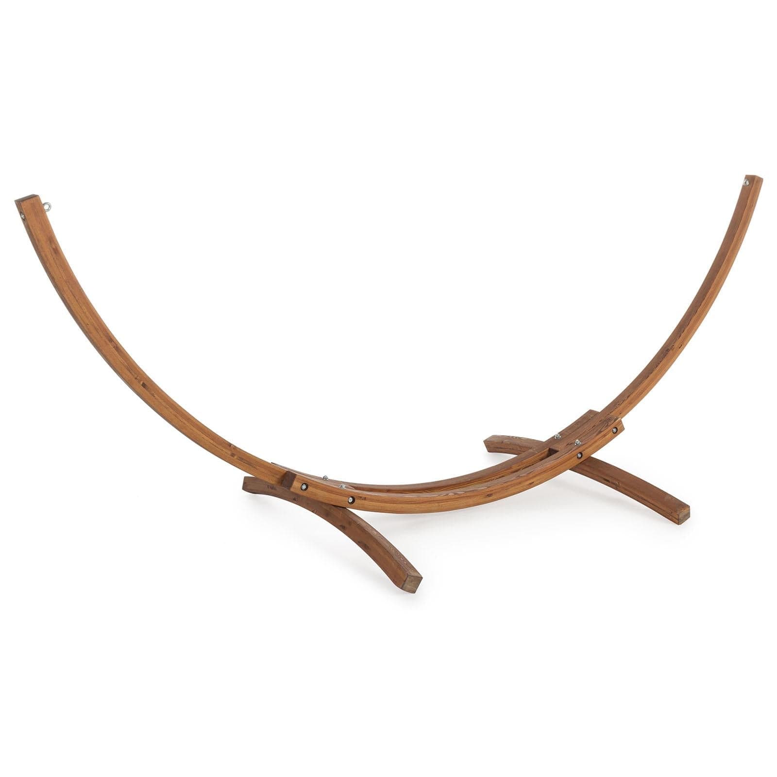 Supporto in legno di larice per amaca matrimoniale da giardino e veranda 316 cm - 3