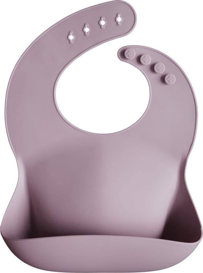 Bavaglino In Silicone Solid Pale Mauve 26.5X3.5 Cm Mushie