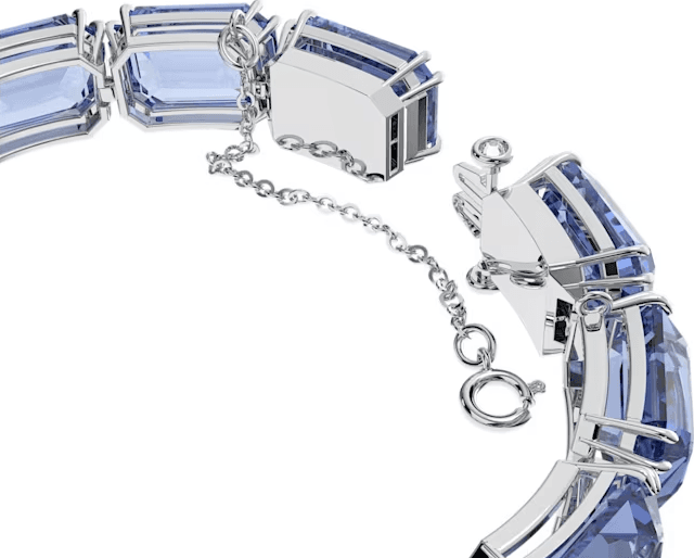 Swarovski - Bracciale Millenia, Taglio ottogonale blu, Placcato rodio in Bracciali Alba Gioielli - Casoria, commercioVirtuoso.it