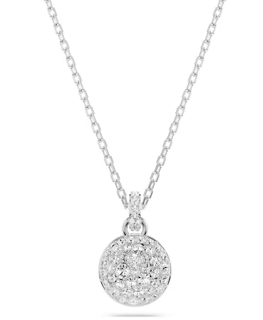 Swarovski - Collana con Pendente Meteora, Bianco, Placcato rodio
