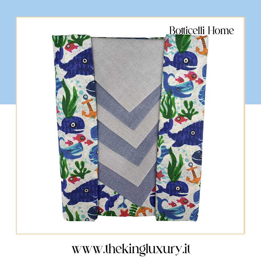 Tovaglia da Tavola Botticelli Procida X12 100% Cotone in Tovaglioli The King Luxury - San Marcellino, commercioVirtuoso.it
