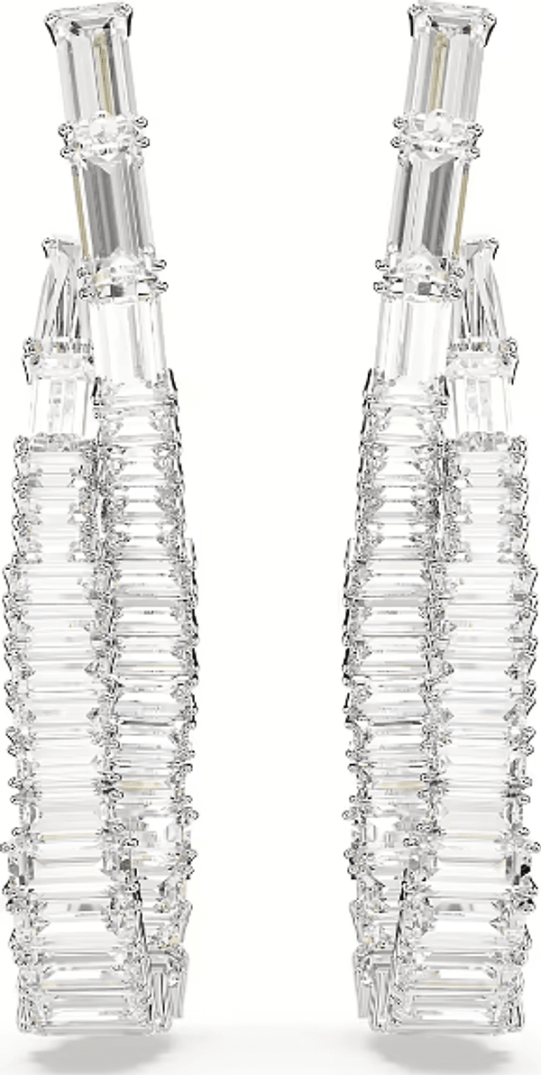 Swarovski - Orecchini pendenti Hyperbola, Infinito, Bianchi, Placcato rodio in Orecchini Alba Gioielli - Casoria, commercioVirtuoso.it