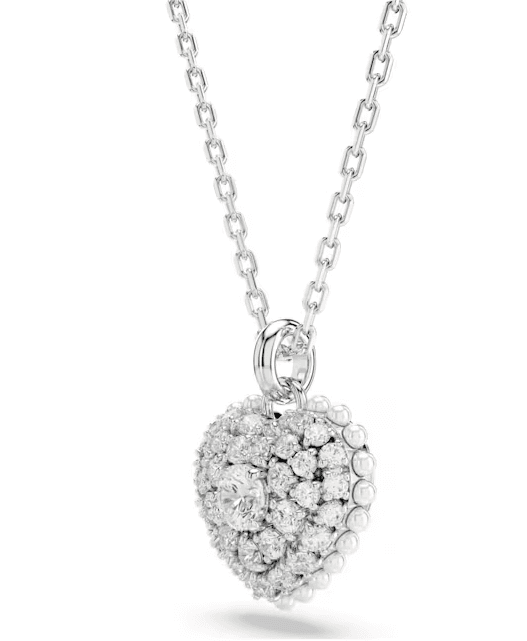 Swarovski- Set Hyperbola, Cuore, Bianco, Placcato rodio in Orecchini Alba Gioielli - Casoria, commercioVirtuoso.it