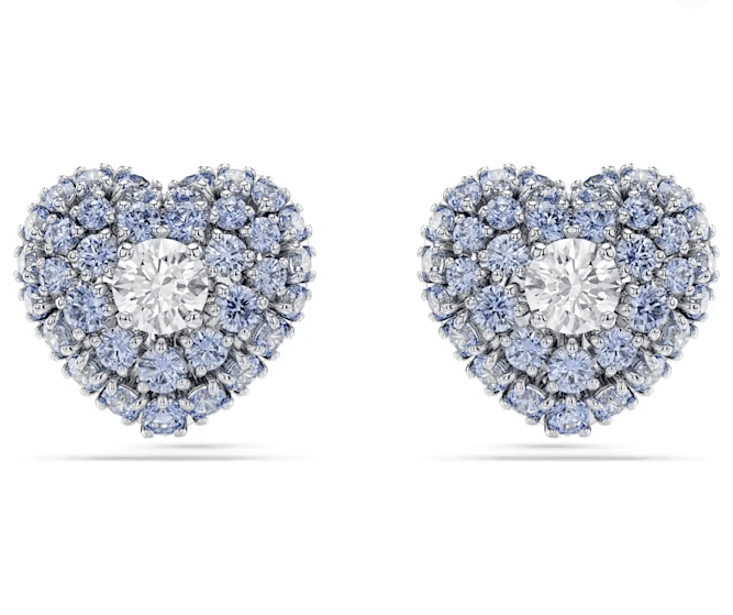 Swarovski - Orecchini a lobo Hyperbola, Cuore, Blu, Placcato rodio in Orecchini Alba Gioielli - Casoria, commercioVirtuoso.it