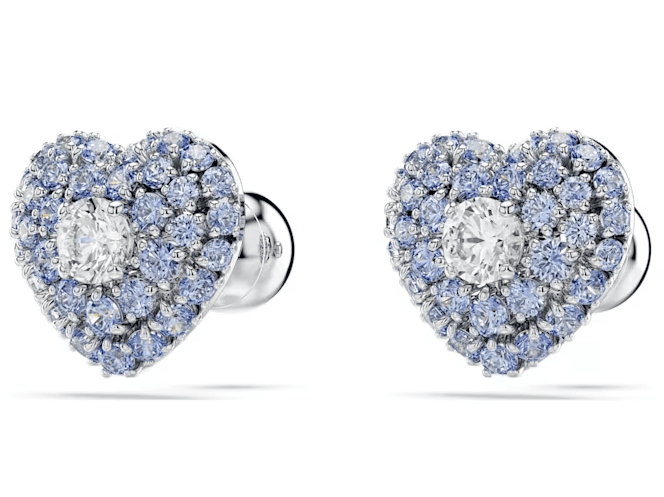 Swarovski - Orecchini a lobo Hyperbola, Cuore, Blu, Placcato rodio in Orecchini Alba Gioielli - Casoria, commercioVirtuoso.it
