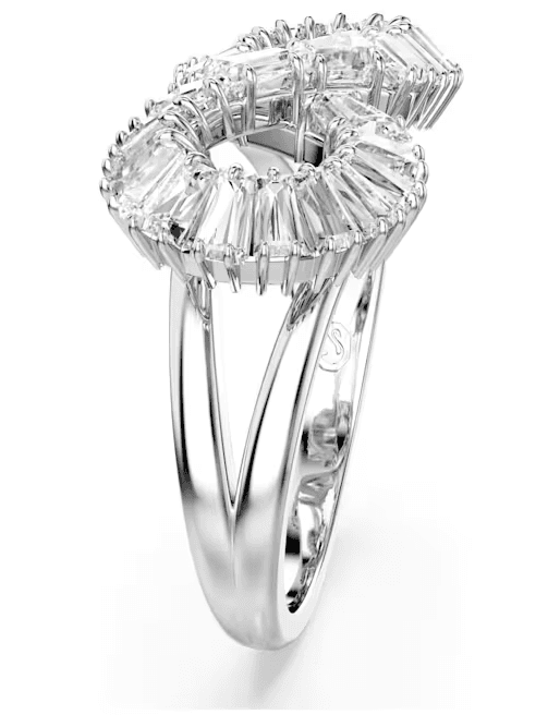 Swarovski- Anello cocktail Hyperbola, Infinito, Bianco, Placcato rodio in Anelli Alba Gioielli - Casoria, commercioVirtuoso.it