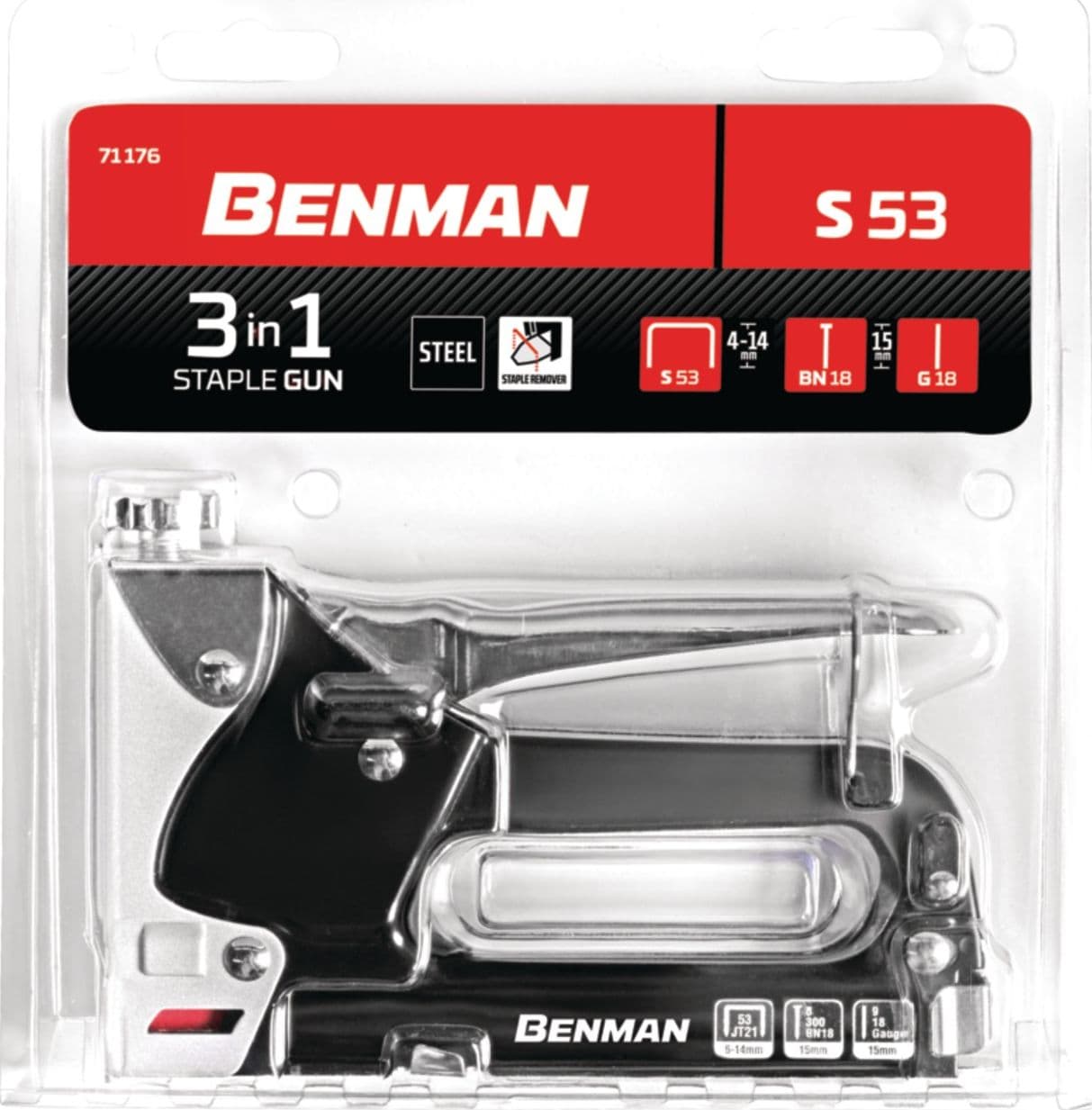 Benman S 53 graffatrice manuale 3 in 1 in acciaio in Cucitrici e fissatrici Aloiserw.com - Altomonte, commercioVirtuoso.it