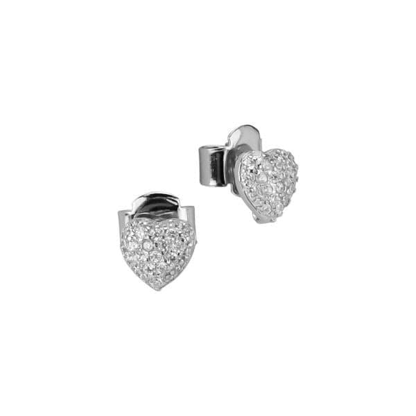 Boccadamo - Orecchini a cuore con zirconi in Orecchini Alba Gioielli - Casoria, commercioVirtuoso.it