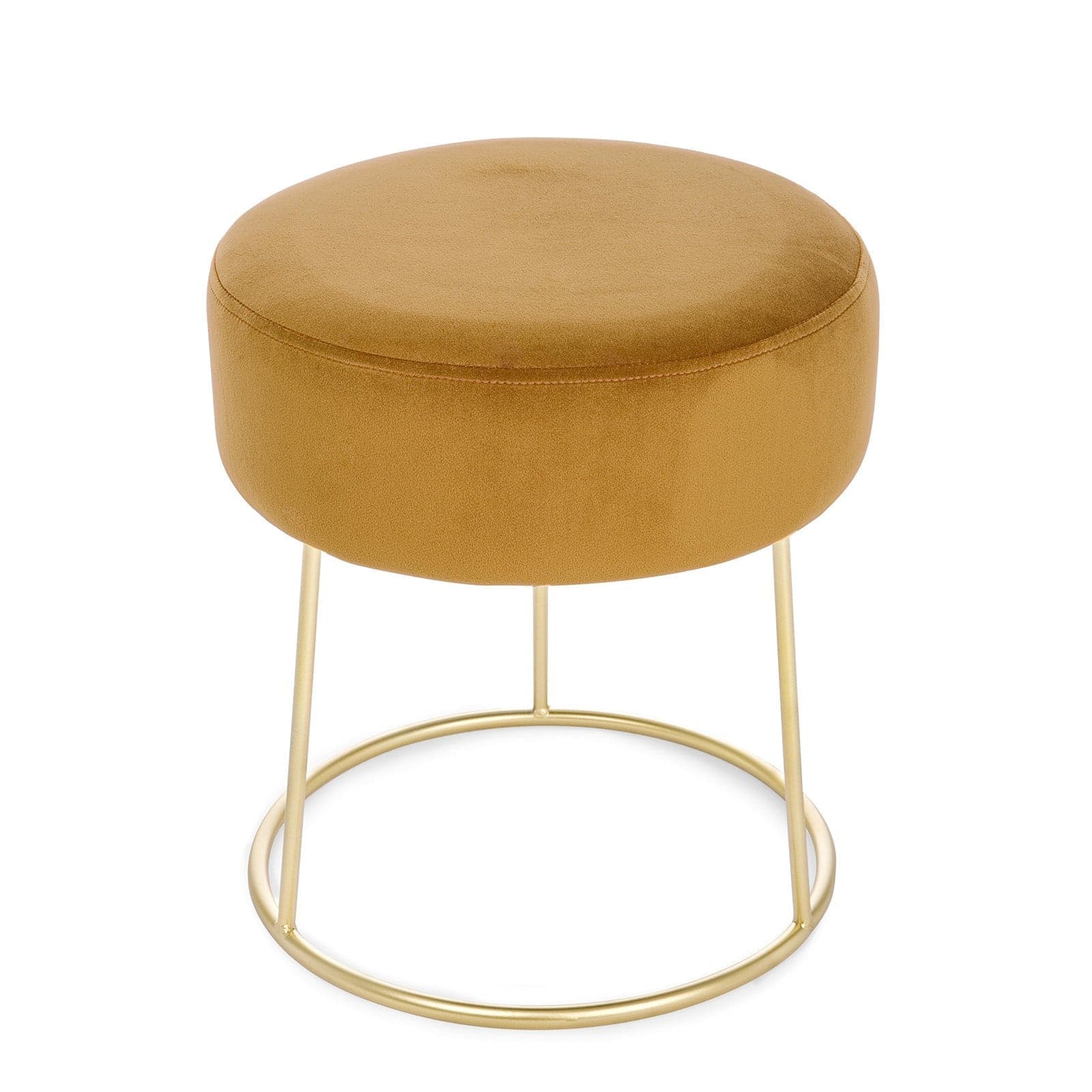 Pouf "Clarissa" in velluto anticato h 40 cm arredamento per salotto moderno - 8