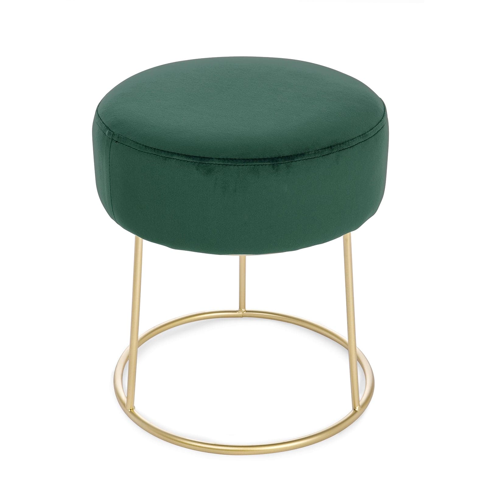 Pouf "Clarissa" in velluto anticato h 40 cm arredamento per salotto moderno - 10