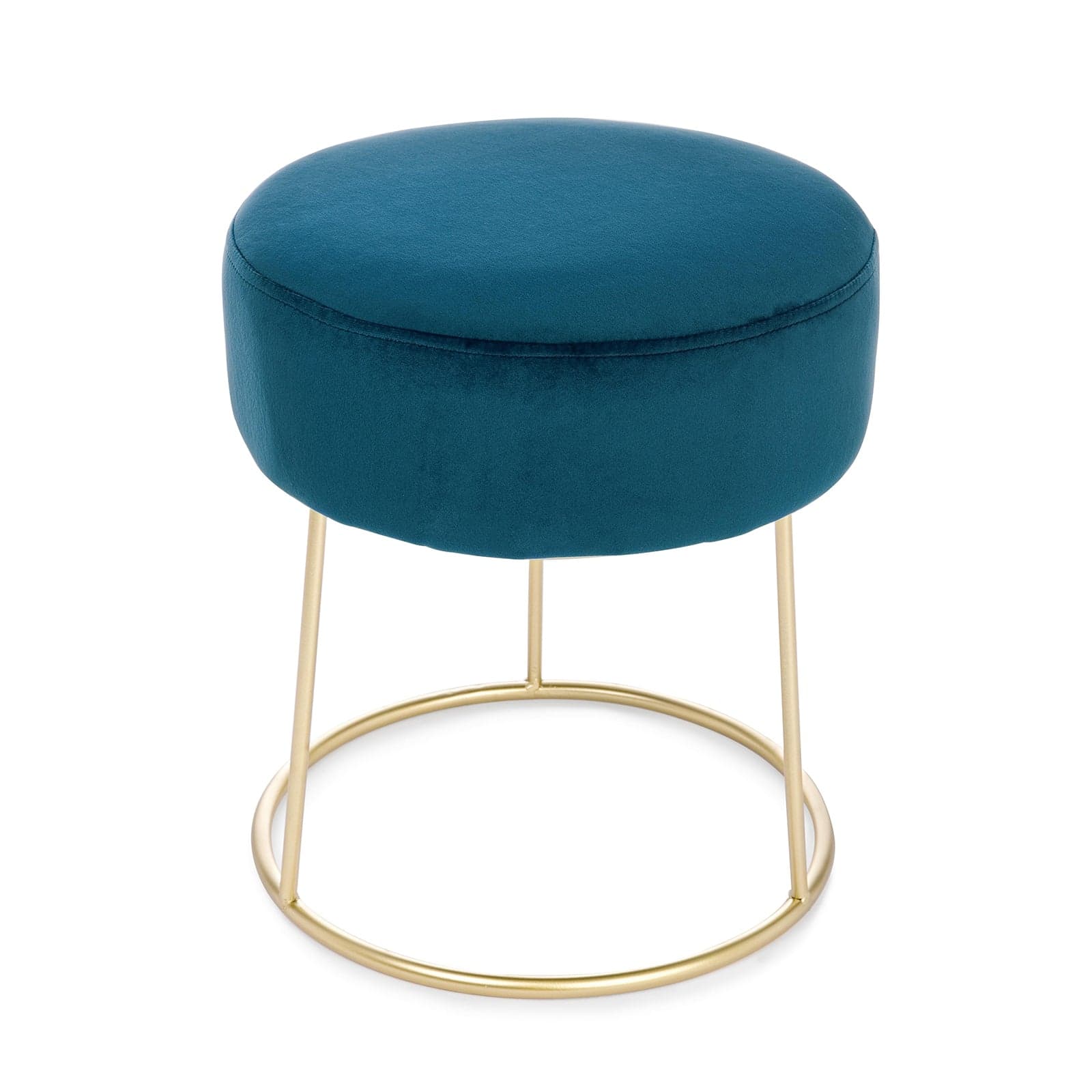 Pouf "Clarissa" in velluto anticato h 40 cm arredamento per salotto moderno - 9