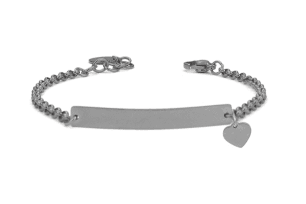 Boccadamo - Bracciale in acciaio con cuoricino
