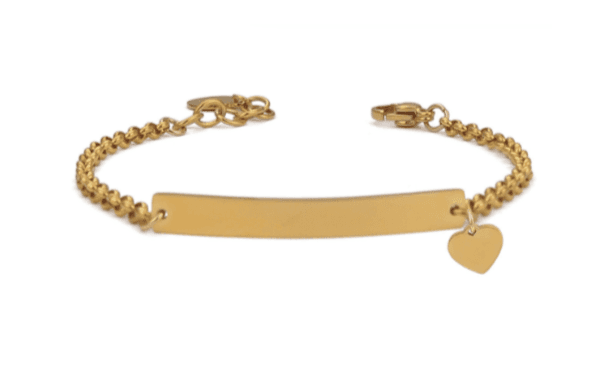 Boccadamo - Bracciale in acciaio con cuoricino