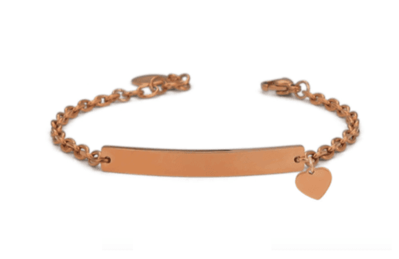Boccadamo - Bracciale in acciaio con cuoricino