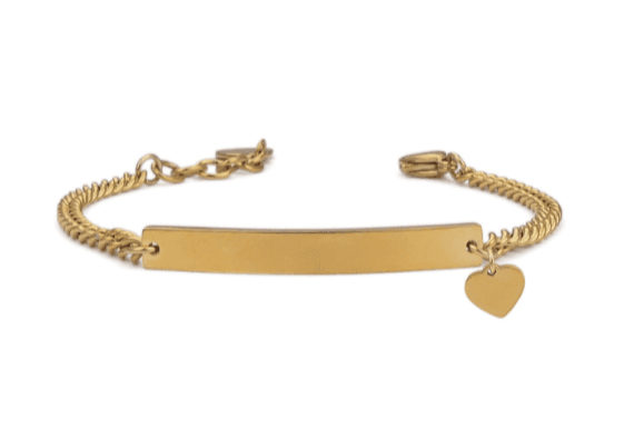 Boccadamo - Bracciale in acciaio con cuoricino