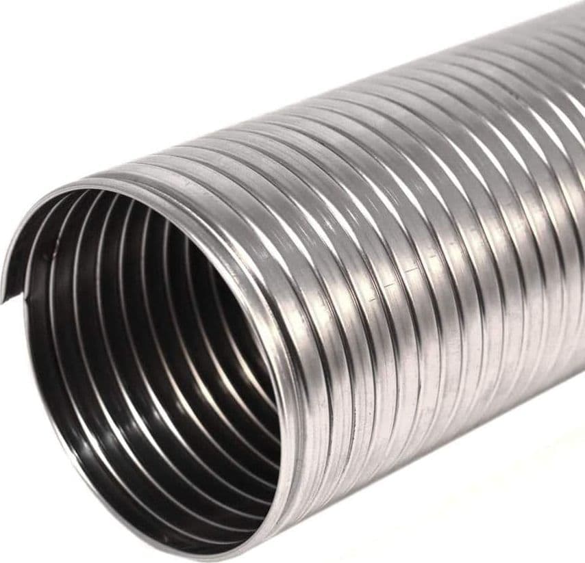 Tubo flessibile da 100 x 3000mm di acciaio inox AISI 316 spessore 10mm