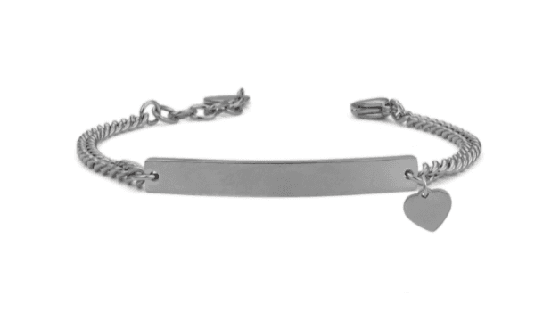 Boccadamo -  Bracciale in acciaio con cuoricino