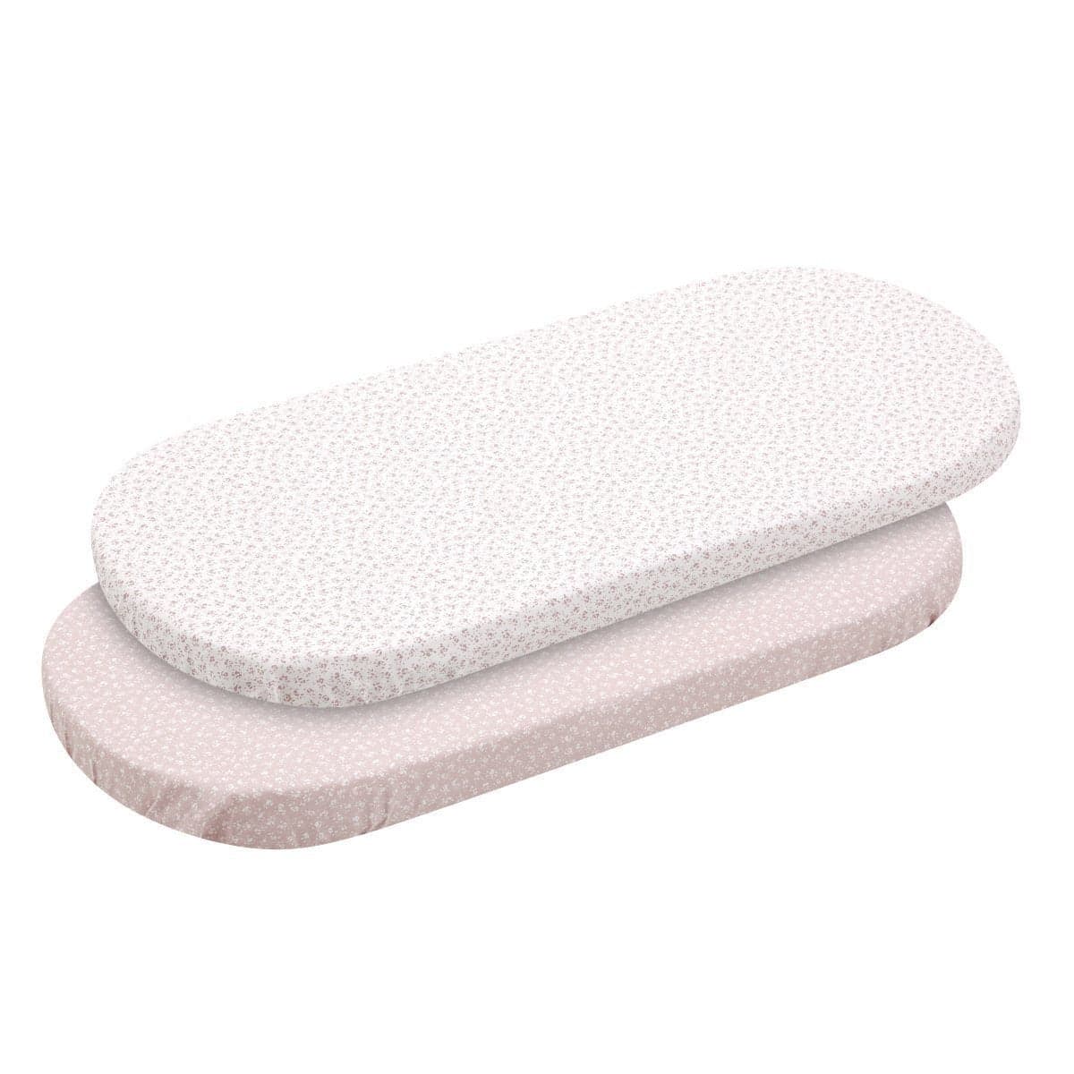 2 Lenzuolo Regolabile-Cestone 35X80X7 Cm Liberty Rosa Cambrass